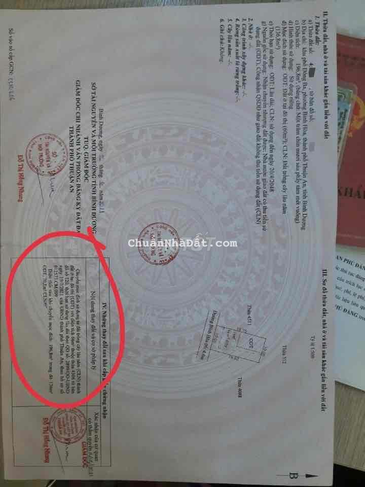 ĐẤT BÌNH HOÀ NGAY CẦU ÔNG BỐ DT 196M (10x20) ĐƯỜNG NHỰA 6M