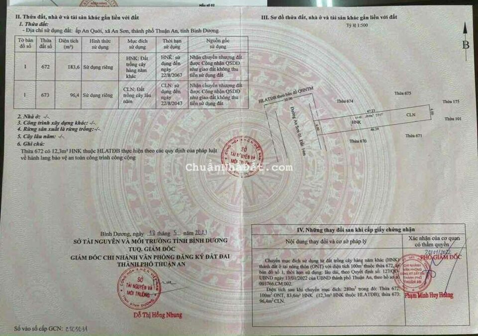 BÁN GẤP MT AN SƠN 01: 280m tc 100