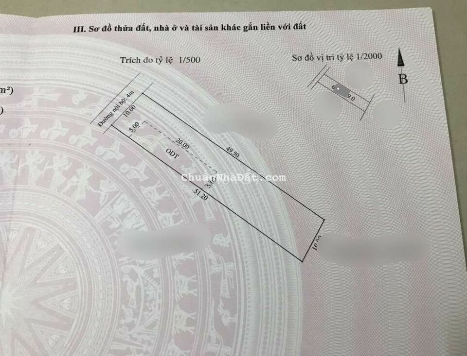 Bán đất 10x50m cách vòng xoay an phú 300m, 10,6trieu/m2 TL