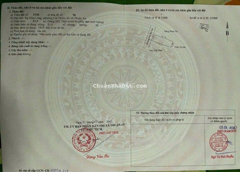 Bán Đất Lái Thiêu Thuận An Giá Tốt