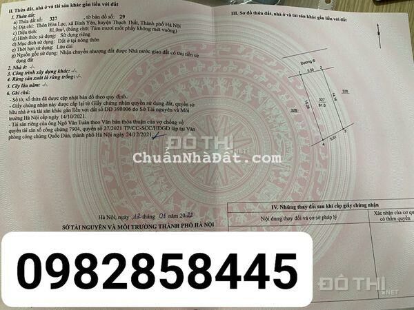 THANH KHOẢN LÔ ĐẤT RẺ NHẤT HỒ SEN KHU CNC HOÀ LẠC