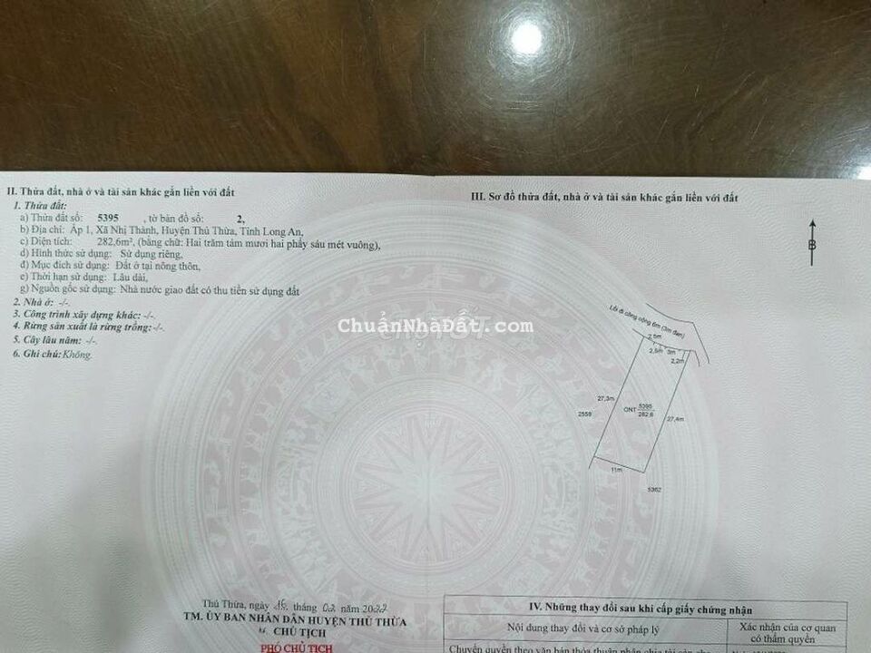 Đất thổ mặt tiền đường đan lộ làng ấp 1