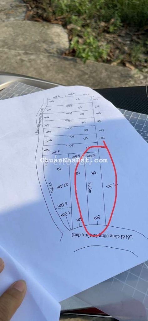 Đất thổ mặt tiền đường đan lộ làng ấp 1