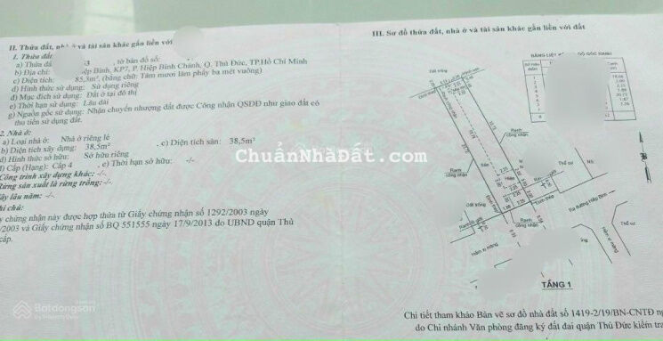 BÁN LÔ ĐẤT ĐẸP HẺM OTO THÔNG 1 Sẹc Ngay Chợ Đường Hiệp Bình Phường Hiệp Bình Chánh Tp Thủ Đức