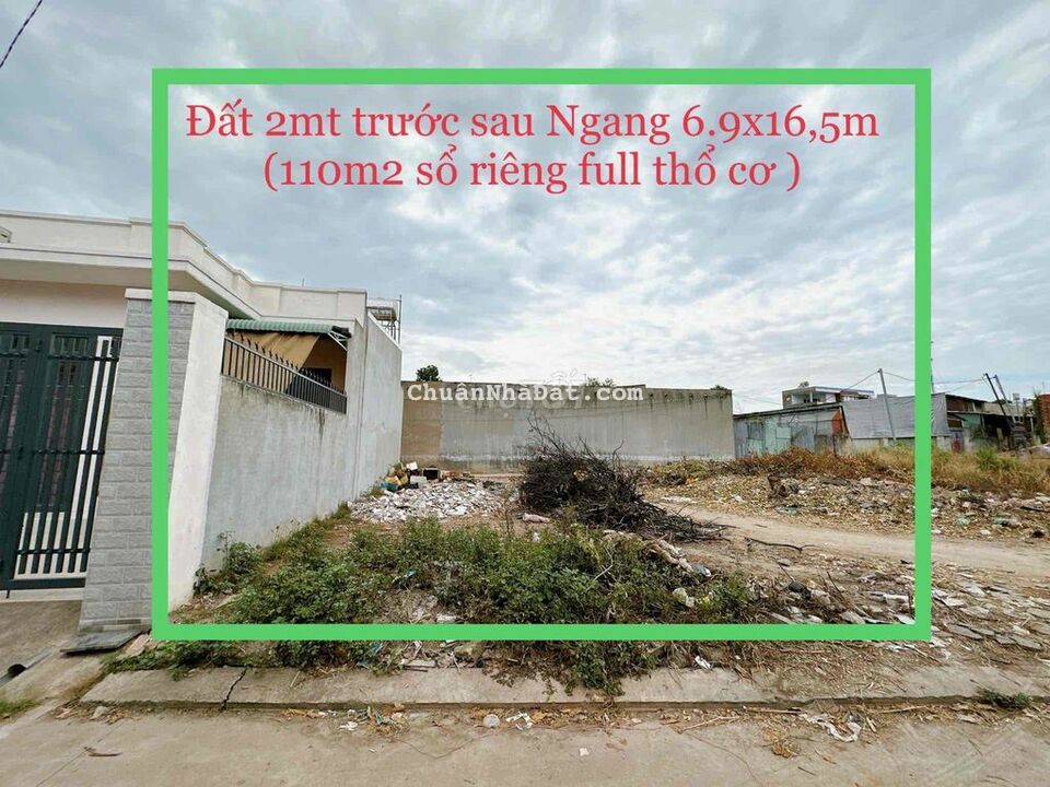 Bán đất 2 mặt tiền gần phở Cây Xung P Tân Hoà