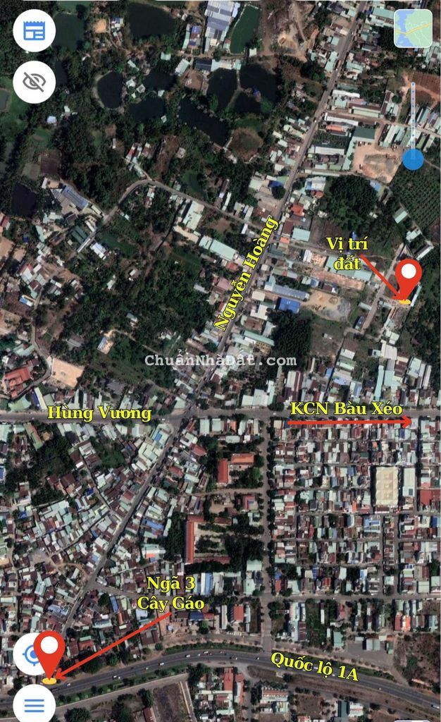 Đất 87,5m2 chợ Mới thị trấn, cách Hùng Vương 150, chỉ hơn 1,1 tỷ xíu