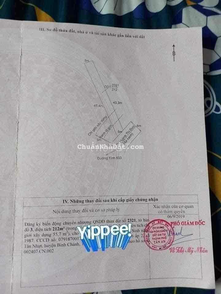 Bán Đất Mặt Tiền Nhựa Huỳnh Thị Đức P5 Tp Tân An Giá Đầu Tư