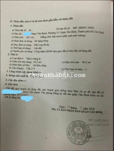 Bán đất 60m2 thổ cư, ngay sân bay, P15, Tân Bình, đường nhựa 1.5 tỷ Bán đất 60m2 thổ cư, ngay sân bay, P15, Tân Bình, đường nhựa 1.5 tỷ