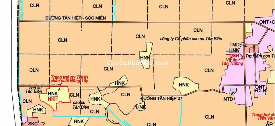 Bán 158m2 đất thổ cư tại Tân Châu Tây Ninh.