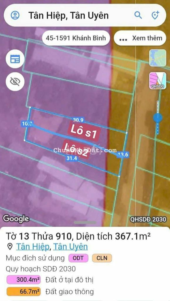 2 lô sr mặt tiền tân hiệp.5x31 và 7x31