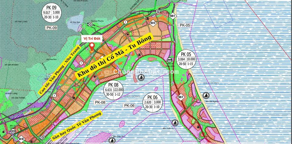 [HÀNG SIÊU HIẾM] Bán 301m2 thổ cư đối diện Đại Đô Thị Cổ Mã - Tu Bông