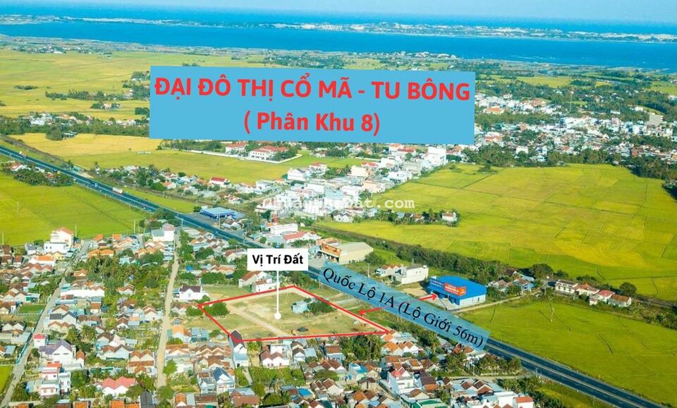 [HÀNG SIÊU HIẾM] Bán 301m2 thổ cư đối diện Đại Đô Thị Cổ Mã - Tu Bông