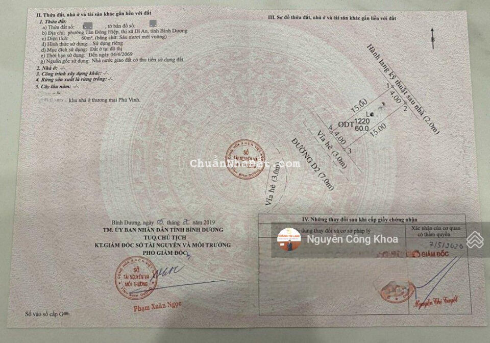 Nguồn ngộp cần bán gấp lô đất đẹp KDC Icon Central P. Tân Đông Hiệp Dĩ An