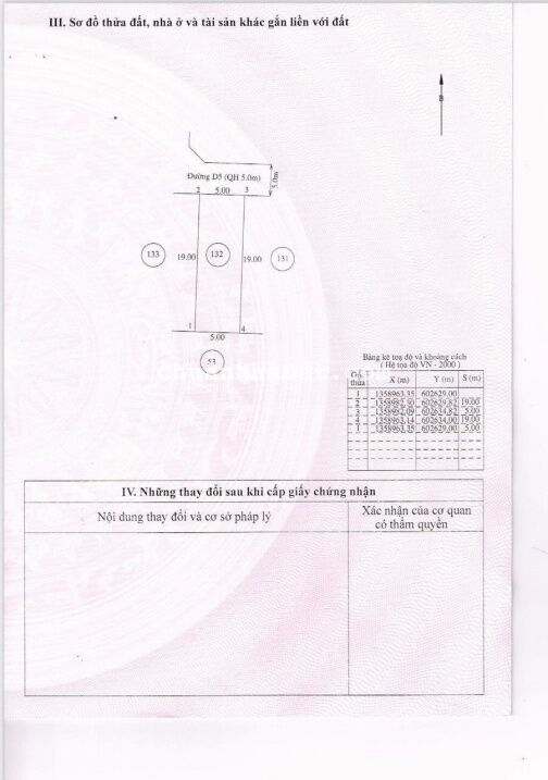 Bán đất DT 95m2 (5x19m) khu ĐT Bắc Vĩnh Hải, Nha Trang, hướng Bắc - Giá bán: 3,55 tỷ