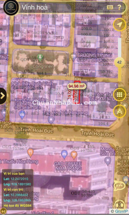 Đất đẹp khu đô thị Bắc Vĩnh Hải - sổ đỏ xây dựng tự do. Giá chỉ 35 triệu/m2