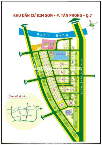 Chuyên bán đất nền KDC Kim Sơn Q.7 DT 5x20m, 10x20m - 13.5 tỷ/lô, Sổ riêng, XD tự do, LK HimLam