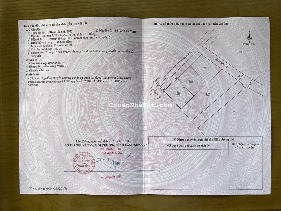 250m2 ĐẤT MẶT TIỀN ĐA PHÚ PHƯỜNG 7 GIÁ 8TY