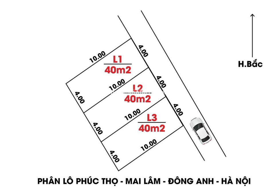 Chính chủ cần bán 40m đất Phúc Thọ, Mai Lâm, Đông Anh, Hà Nội. Ô tô vào tận nơi. Giá 1 tỷ 280 triệu