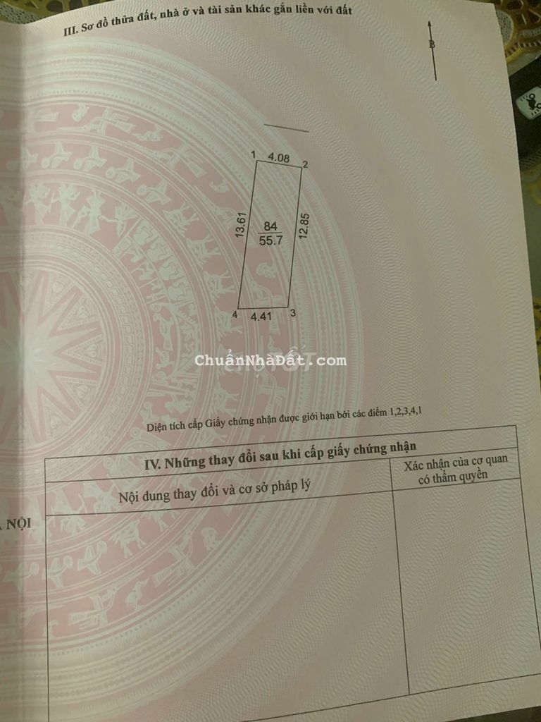 Bán 56m2 đất Cổ Dương, Tiên Dương, Đông Anh ô tô đỗ cửa