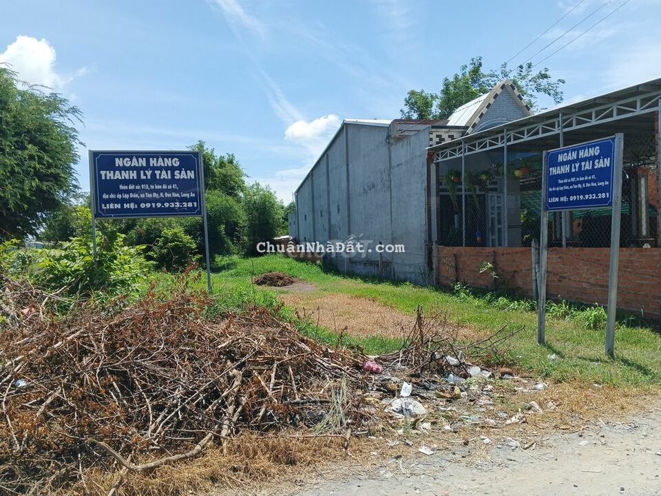 Bán đất Thổ cư Tân Mỹ - Đức Hoà gần đường lớn, dân cư đông đúc