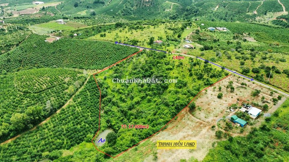 1,7 HECTA ĐẤT ĐỒI - DỐC LAN ANH - QL20 - ĐỨC TRỌNG