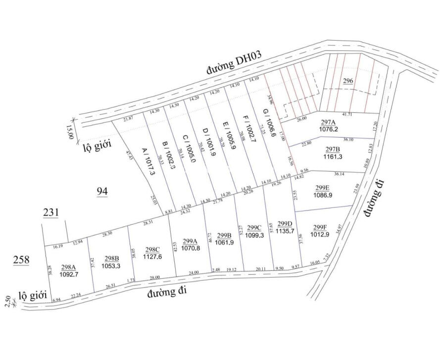 Bán 2,2 ha, đã ra sổ 28 nền mặt tiền đường nhựa DH1, gần thác Ponguar, Phú Hội, Đức Trọng, MT 200m