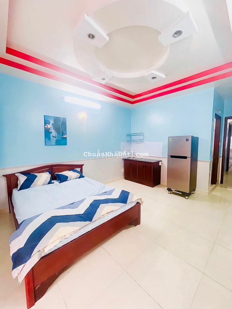 cho thuê căn duplex tình trạng còn mới đầy đủ nội thất , lê văn thọ