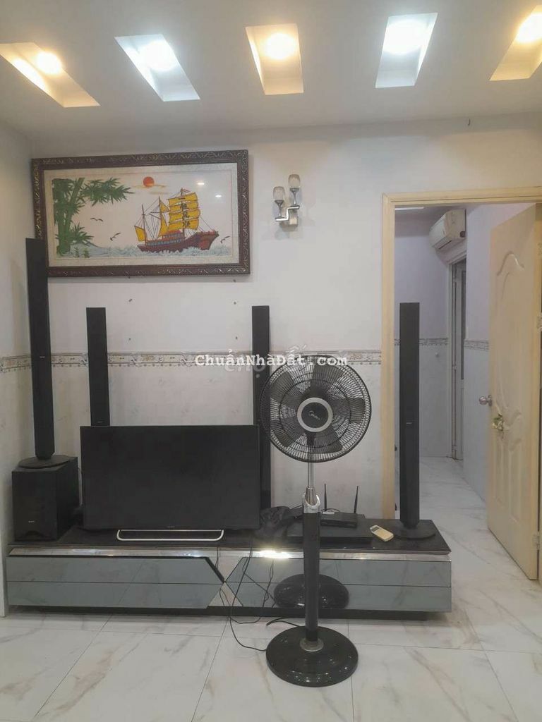 Cho thuê căn chung cư Quân khu 7 đủ nội thất Nhà mới đẹp như hình