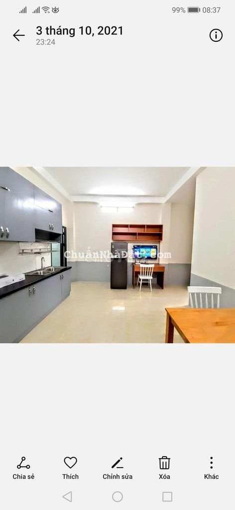 1 phòng ngủ riêng biệt mới full nội thất 5.8tr ngay Thạch Lam 1 phòng ngủ riêng biệt mới full nội thất 5.8tr ngay Thạch Lam