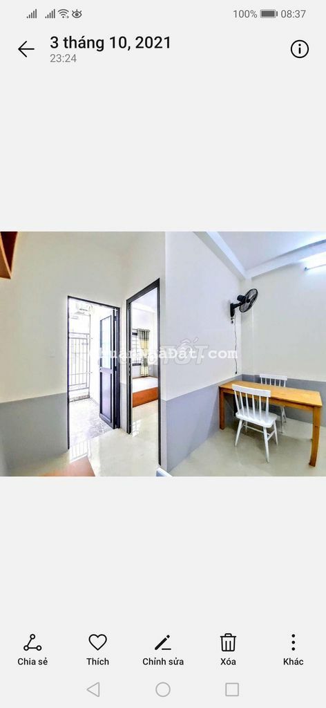 1 phòng ngủ riêng biệt mới full nội thất 5.8tr ngay Thạch Lam 1 phòng ngủ riêng biệt mới full nội thất 5.8tr ngay Thạch Lam