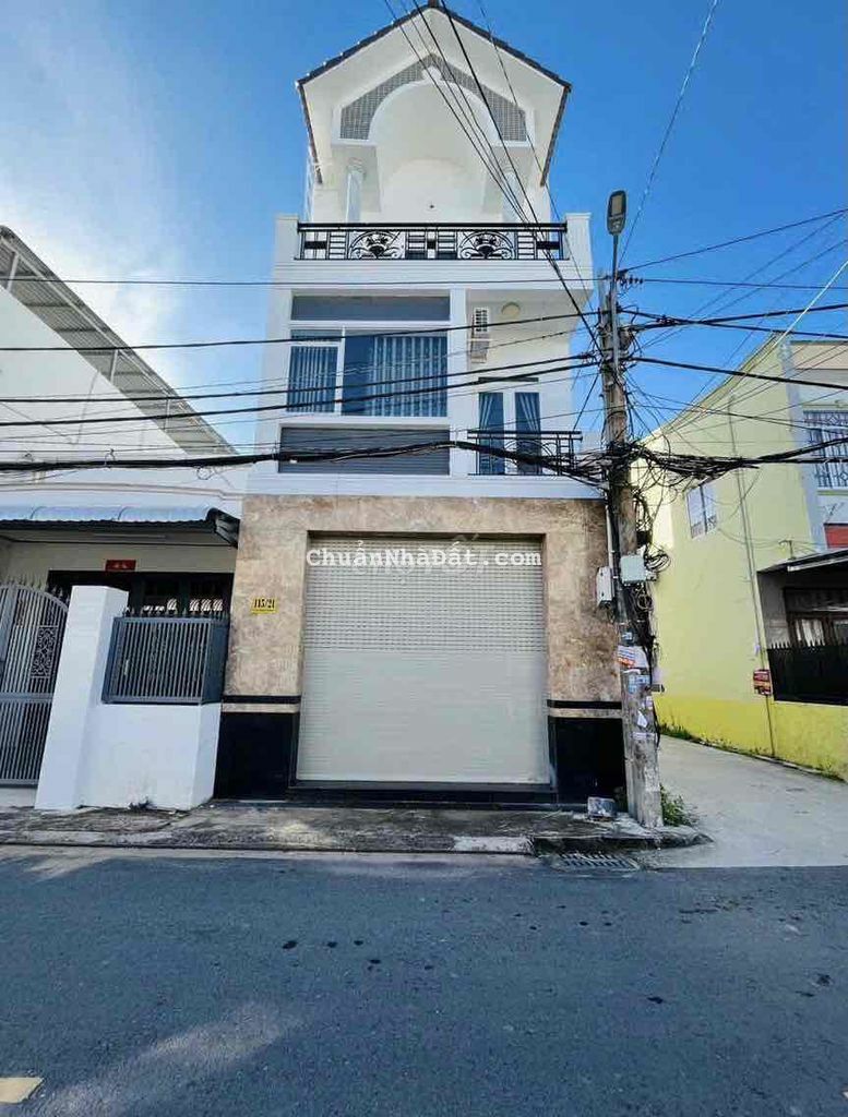 Nhà Nguyên Căn 2 Lầu Mới Tinh Ô Tô Đậu vô Nhà Được