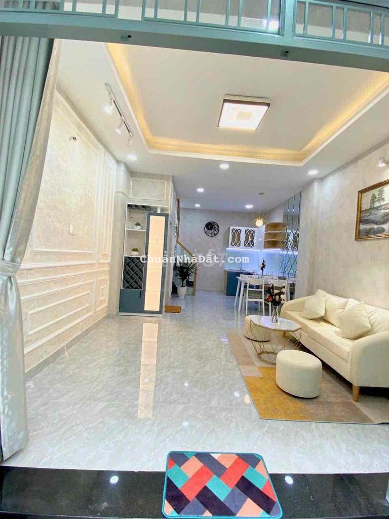 cho thuê nhà đẹp full nt thống nhất p10 gv(4x8)2pn2wc giá 9,5tr