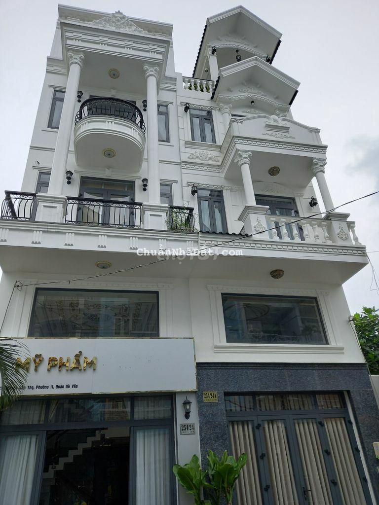 NHÀ HẺM 1 SẸC LÊ VĂN THỌ P11💥4X17M 4 LẦU.🌸6PN-6WC