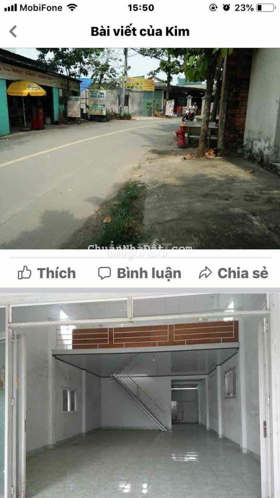 Cho thue mặt tiền dg nhựa 6 x18-1 gac lững rộng xtt 22