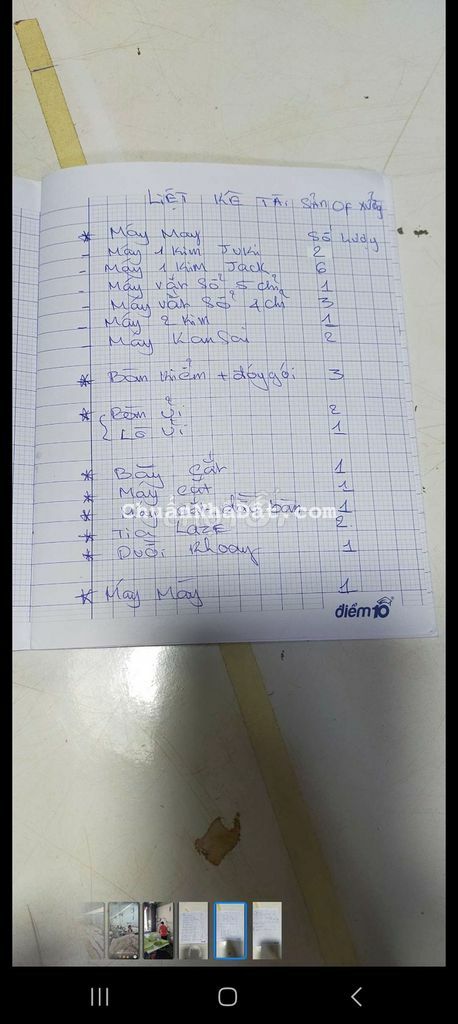 Cần sang cơ sở may .đầy đủ máy móc .công nhân .tân xuân