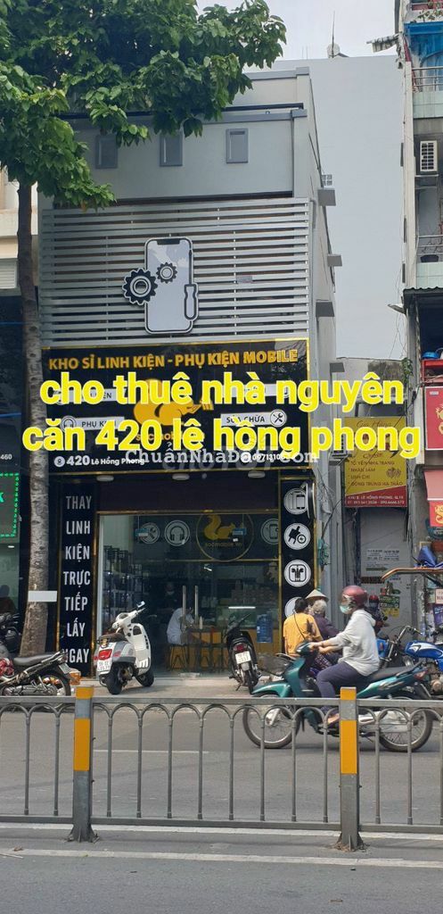Cho thuê nhà Nguyên Căn 2 mặt tiền #420 đường Lê Hồng phong