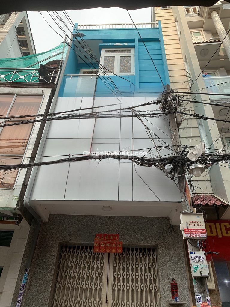 Nhà đẹp hxh Cư xá Bình Thới 3.8x13 trệt 5 lầu, 4pn rộng rãi gần BV Q11