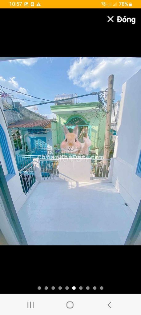 Nhà mới h4m gần VX MPhụng.DT 4-15m.1trệt,1lầu,2pn