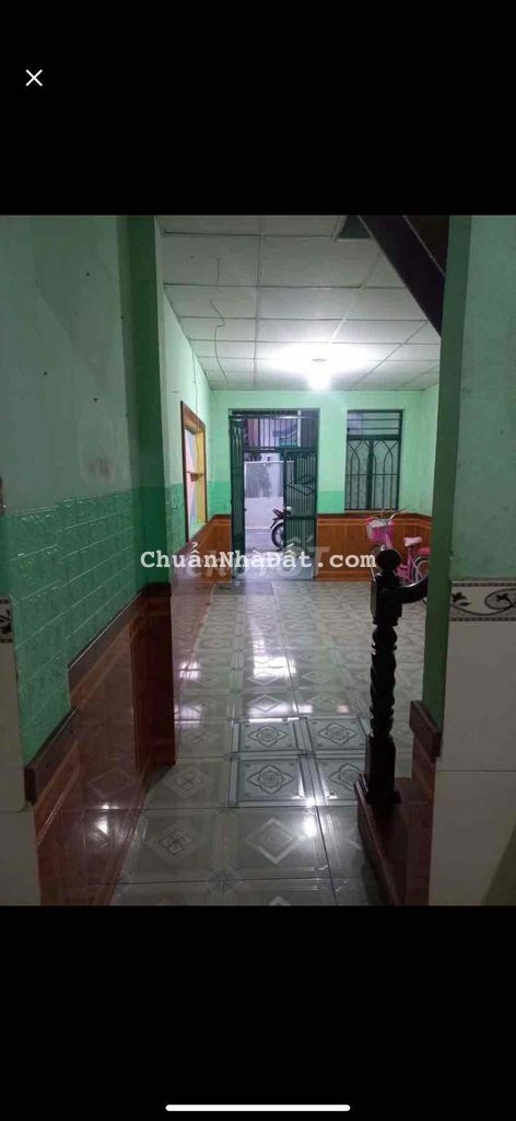 nhà trệt lầu 96m2 2pn 3,3*24 hẻm xe tải gần pm qtrung