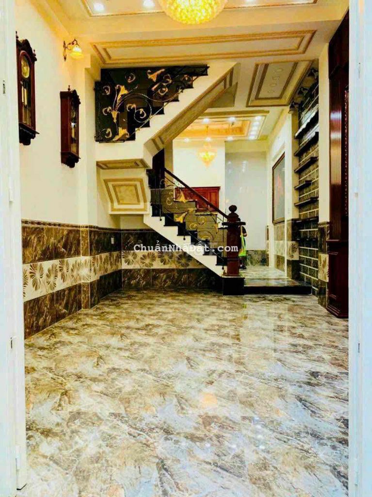 nhà trệt lửng 3 lầu sân thg 330m2 4pn 4,5*14 đg 7m