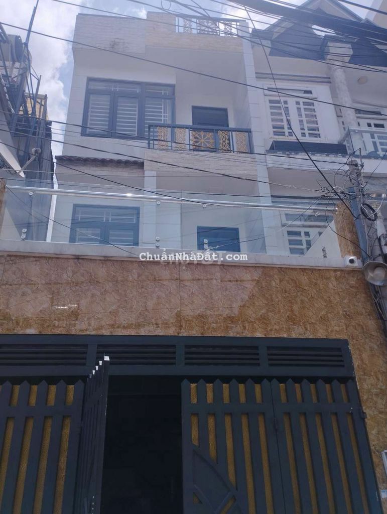 4*17 trệt 2 lầu 4 pn hẻm 4m gần chợ hạt điều đẹp mới vào ở ngay