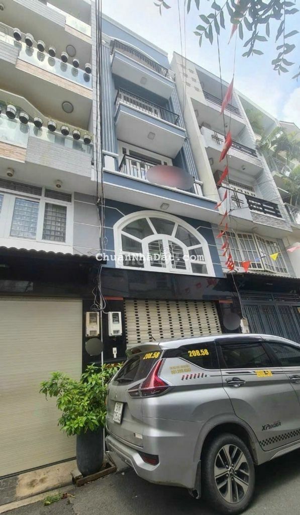 Cho thuê nhà 4 tầng_Hẻm lớn xe hơi di chuyển qua lại