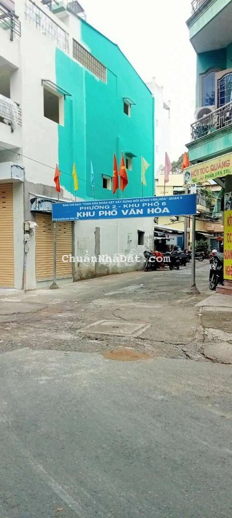Nhà gốc 2 mặt tiền Phan Văn Trị, trệt 3 lầu, nhà mới