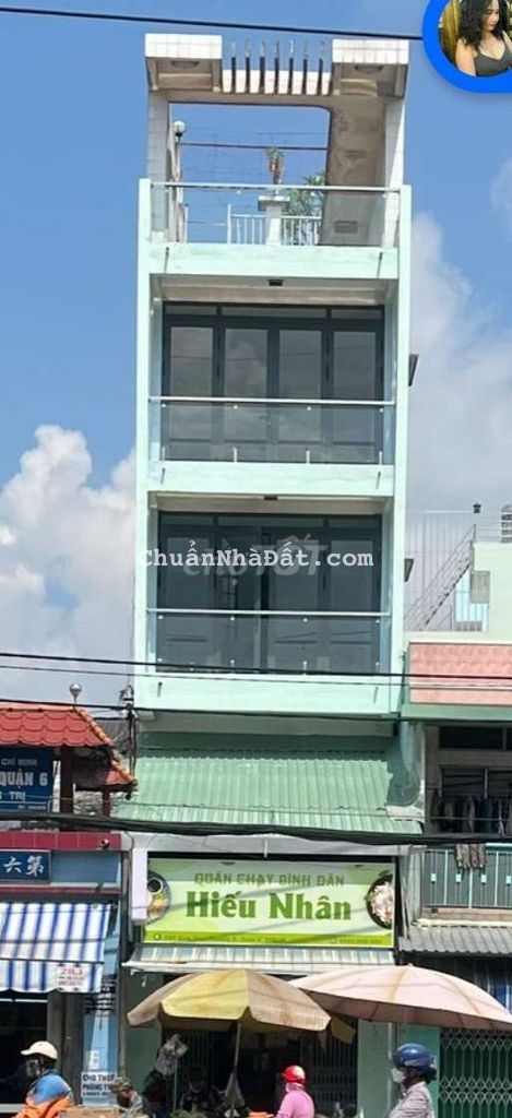 Nhà mặt tiền , Thích hợp (KD+CHDV) Bình Tiên DT:4x30m.3 Lầu .9PN.6WC