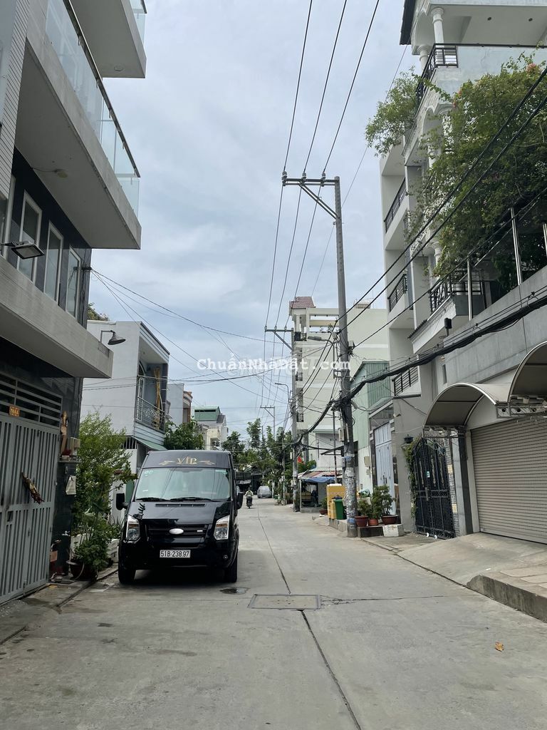 Nhà 2 lầu 4pn mặt tiền hẻm thông 8m tiện kinh doanh