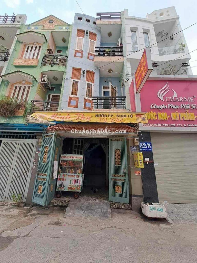 ❤️Nhà 4x15m Trệt 2 lầu. 4pn. mặt tiền hẻm rộng 8m