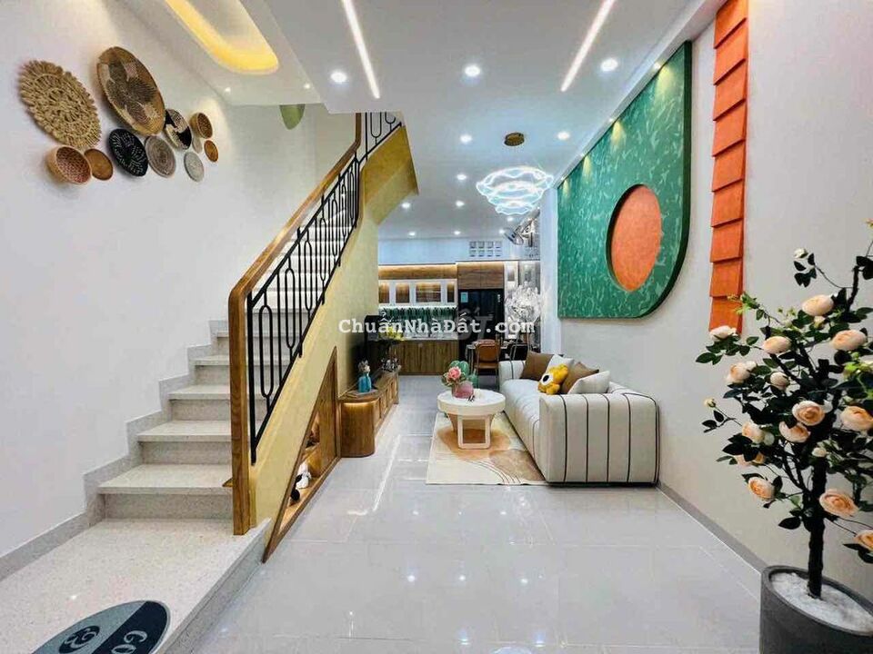 NHÀ CHO THUÊ mới 100% hẻm 6m thông ĐHL3 DT 4x17 đúc 1lầu 3pn 3wc đẹp