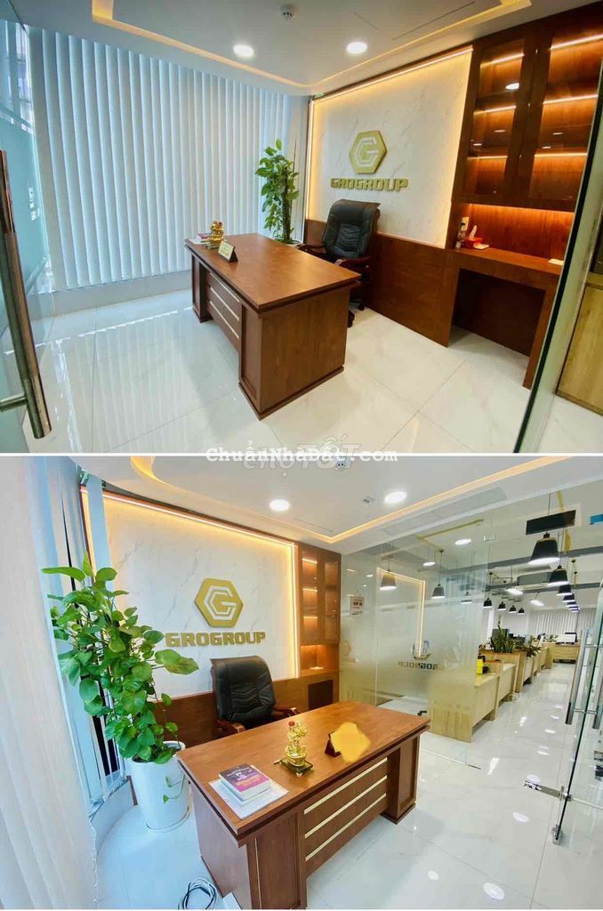 văn phòng vip full nội thất có 3 phòng riêng cho các sếp. Quận 1