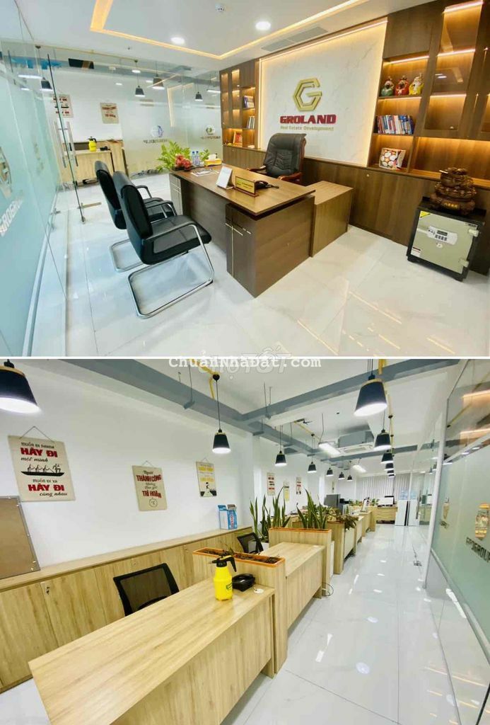 văn phòng vip full nội thất có 3 phòng riêng cho các sếp. Quận 1