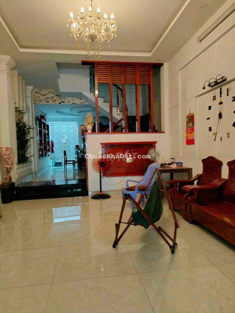 NHÀ NGUYÊN CĂN MẶT TIỀN NHÁNH GẦN CHỢ HIỆP THÀNH 4,5 x 25 4PN GIÁ 12TR